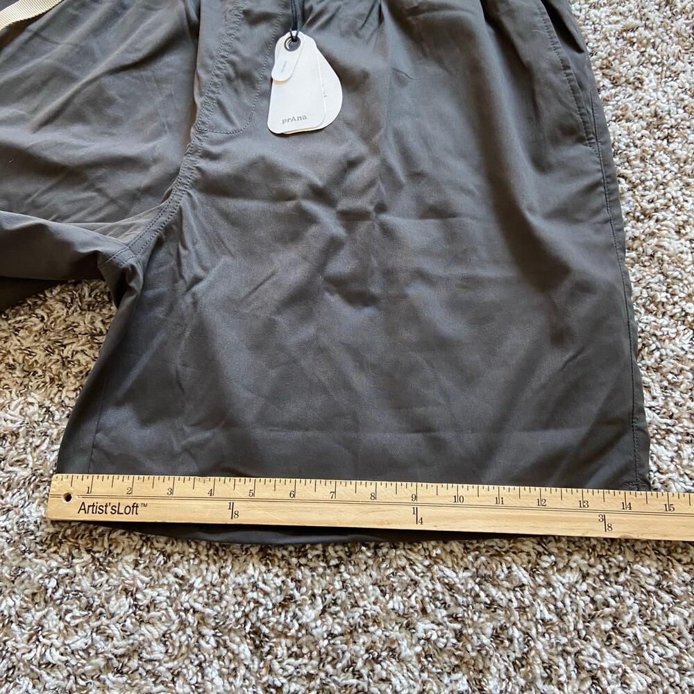 Prana Stretch Zion Pull-On Short 7" Mens XXL Dark Iron 5" Relaxed Fit Adjustable - Picture 7 of 7